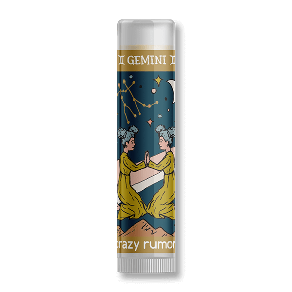 Lipbalm med Stjärntecken TVILLINGARNA Crazy Rumors