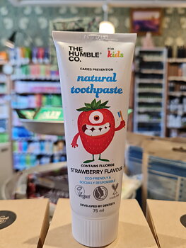 Natural Toothpaste – Barn Jordgubbe med flour The Humble Co.