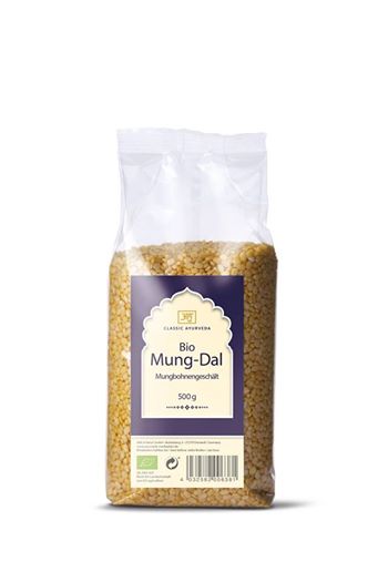 Ekologiska mung dahl 500gr gula skalade mungbönor 
