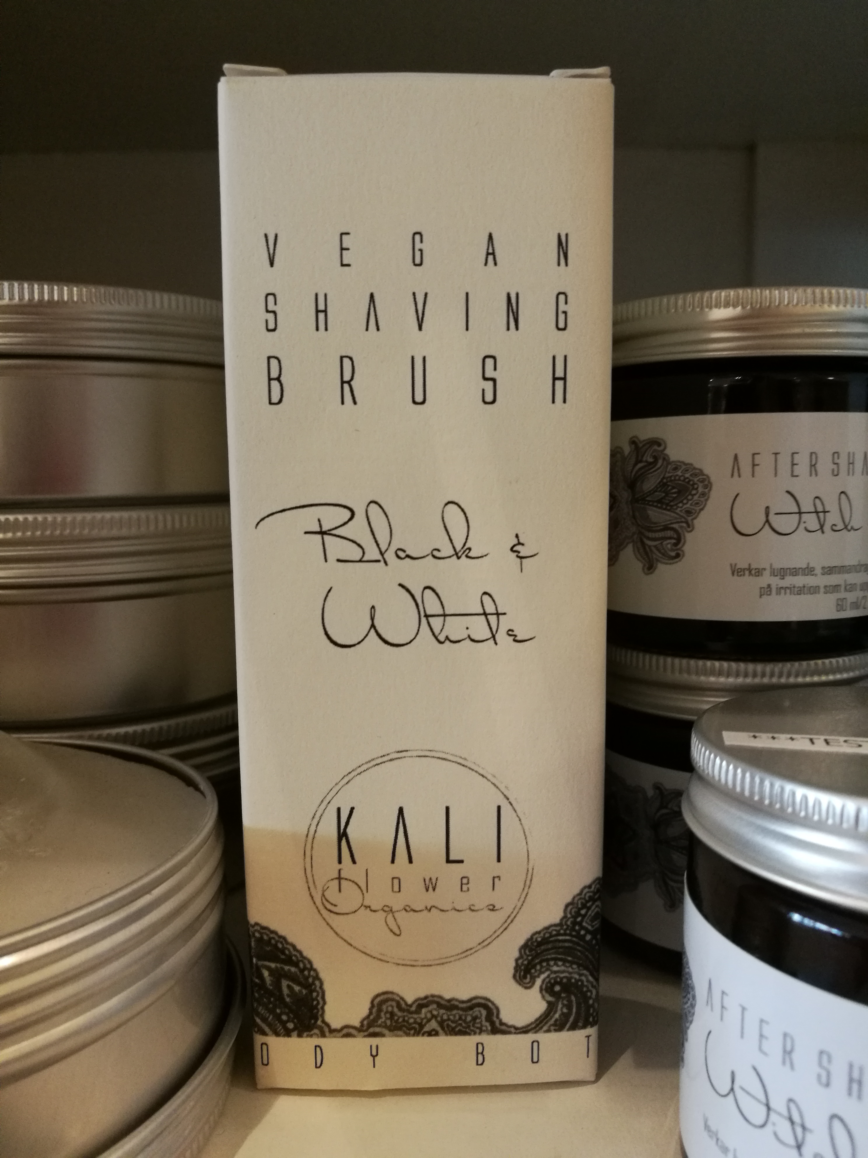 Rakborste Black & White Vegansk Kaliflower Organics - 2