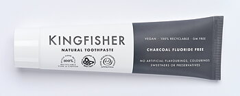 Tandkräm med aktivt kol whitening flourfri, Kingfisher