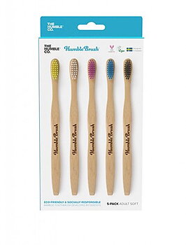 Tandborste i bambu 5-pack, Vuxen,  The Humble co. 