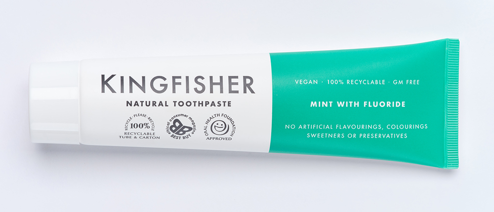 Kingfisher Mint tandkräm med flour