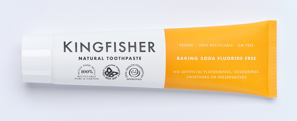 Kingfisher Baking Soda Mint flourfri tandkräm