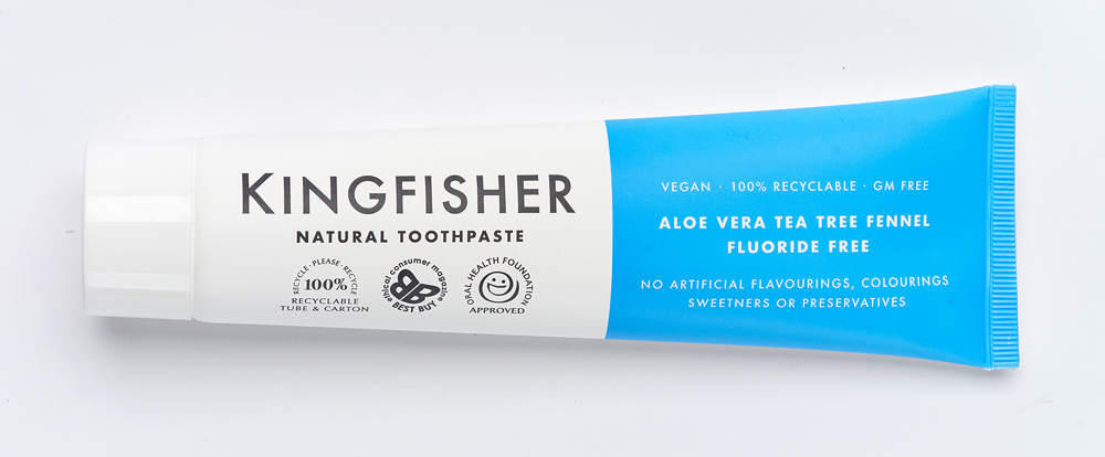 Kingfisher Aloe Vera Tea Trea Fennel flourfri tandkräm