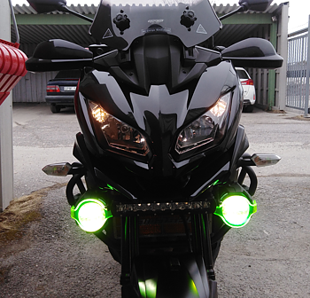 Gult glas till Kawasaki extraljus 