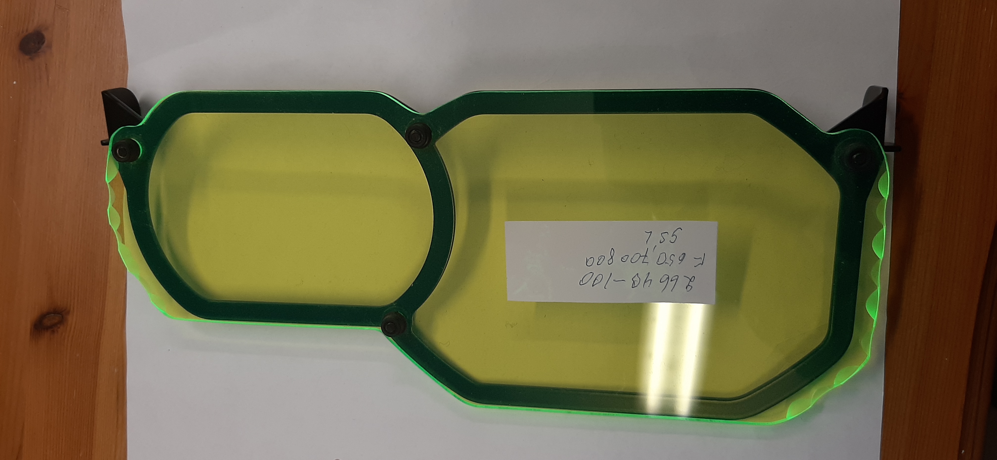 Gult glas till F650,700,800 GS f Wunderlichfäste