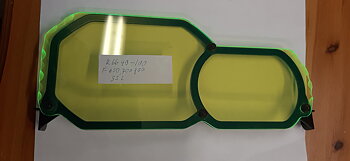 Gult glas till F650,700,800 GS f Wunderlichfäste