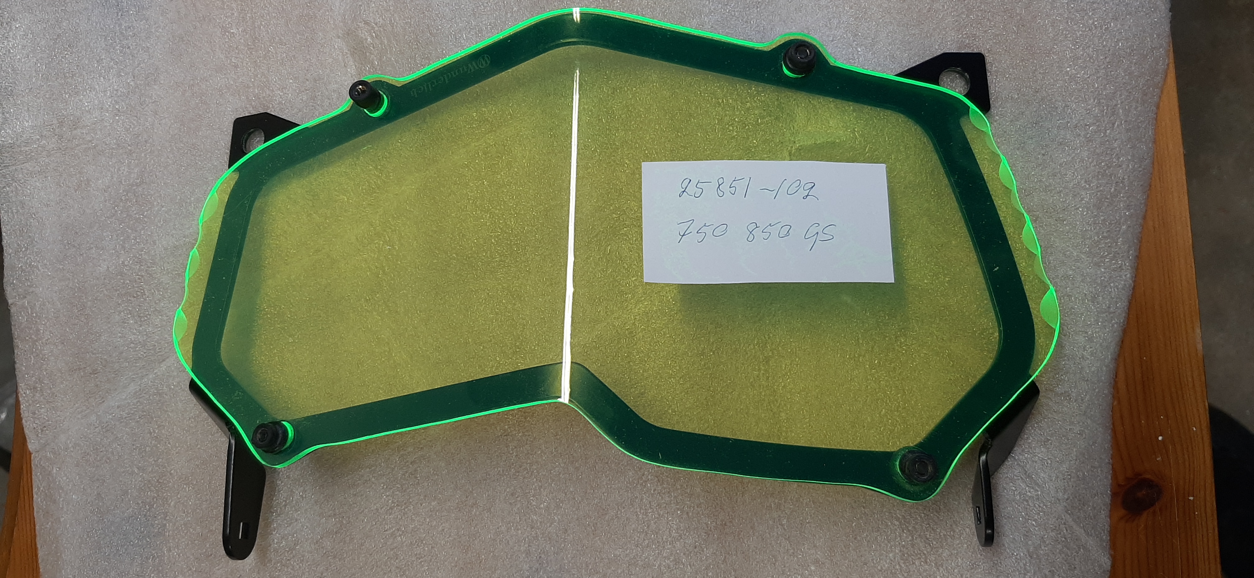 Gult glas till F750,850 GS f Wunderlichfäste