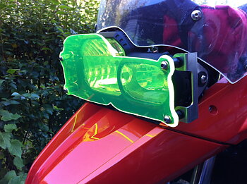 Gult glas för F650-800 GS2009 med Mcsafefäste