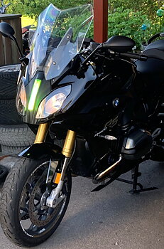 BMW R 1200RS gult glas för ledlampor