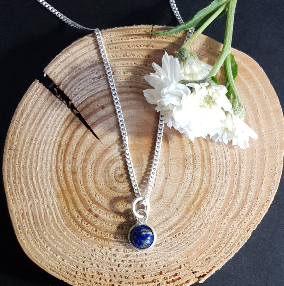 Minihänge Med Lapis Lazuli - Sterling Silver 925 - VeraS Design Smycken ...