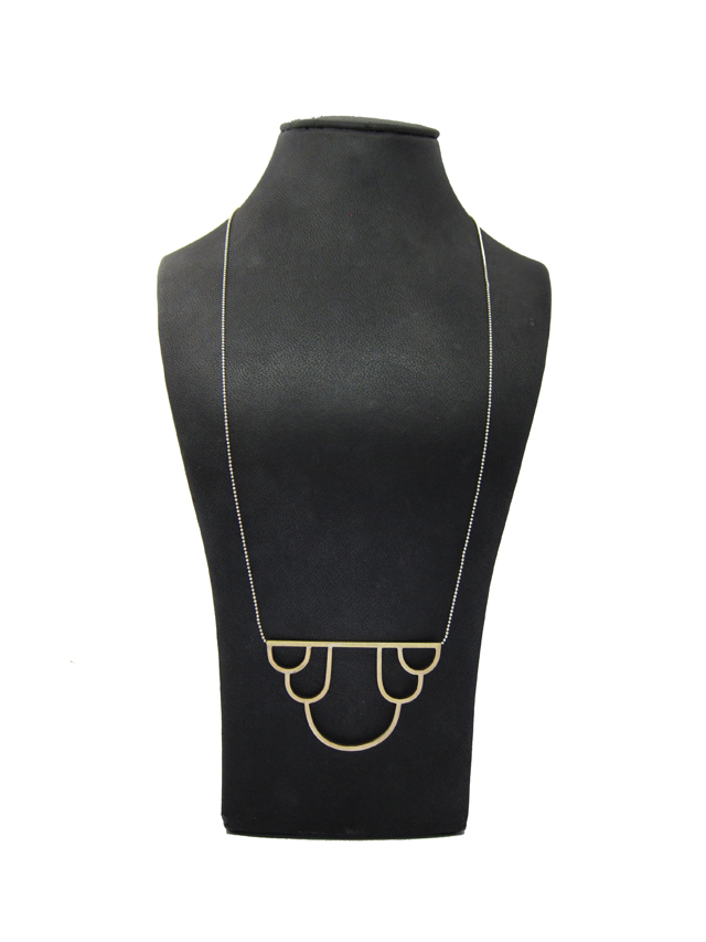 SCALE halsband - mässing