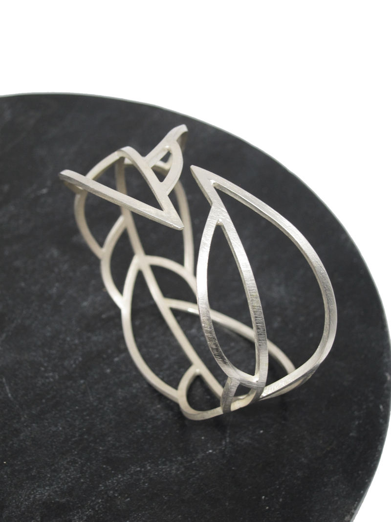 Silverarmband LEAFY - 3