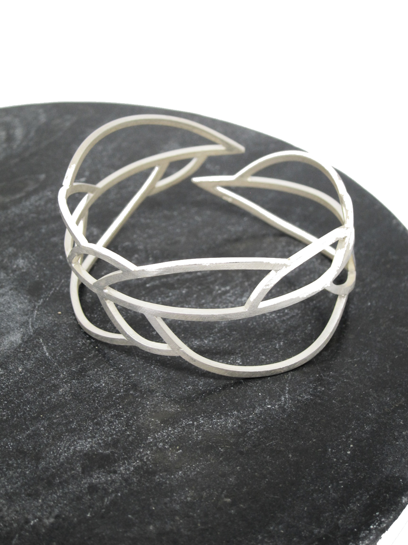 Silverarmband LEAFY - 2