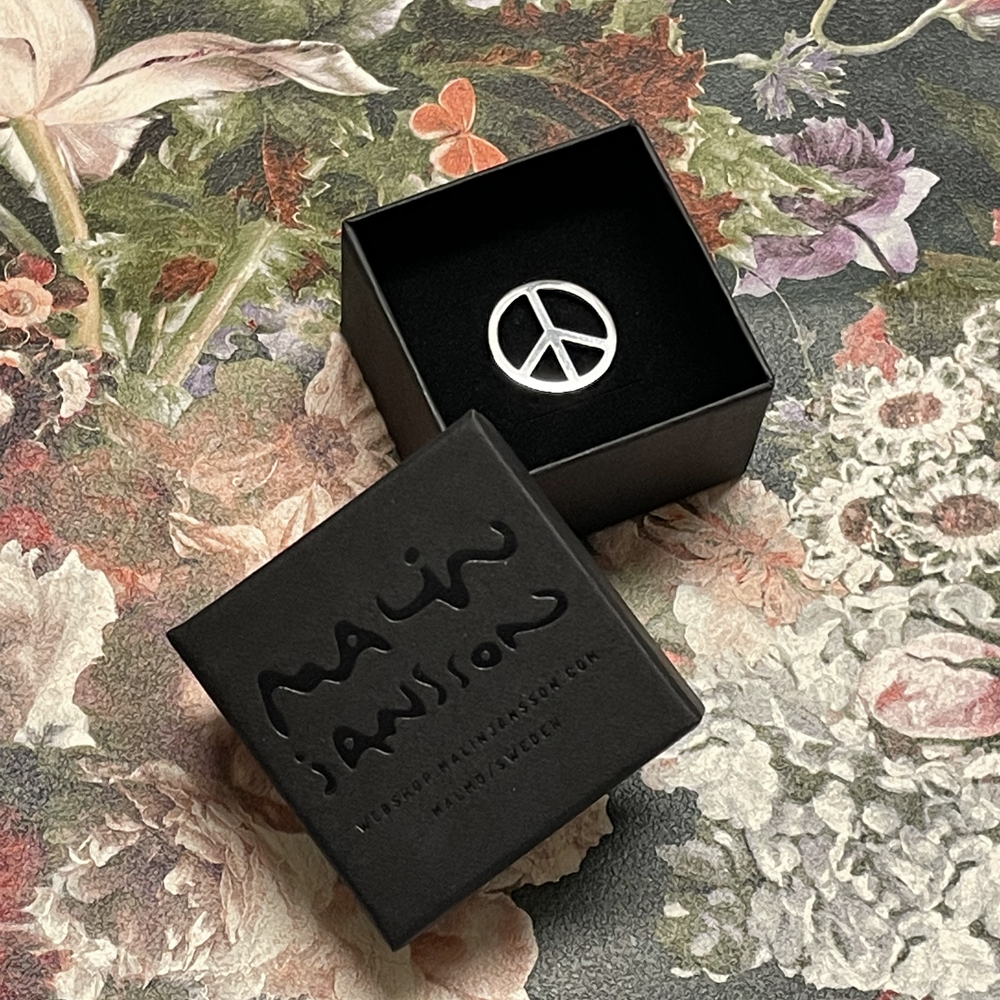 PEACE silver pin - 3
