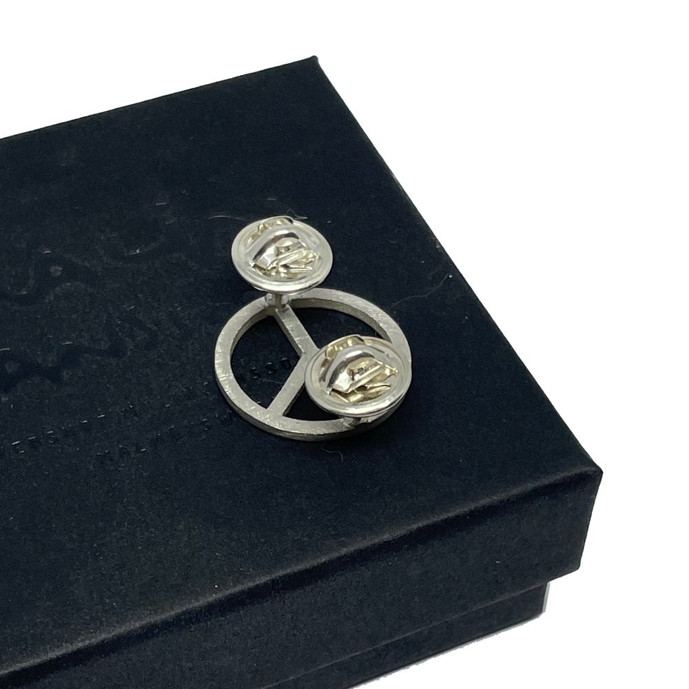 PEACE silver pin - 4