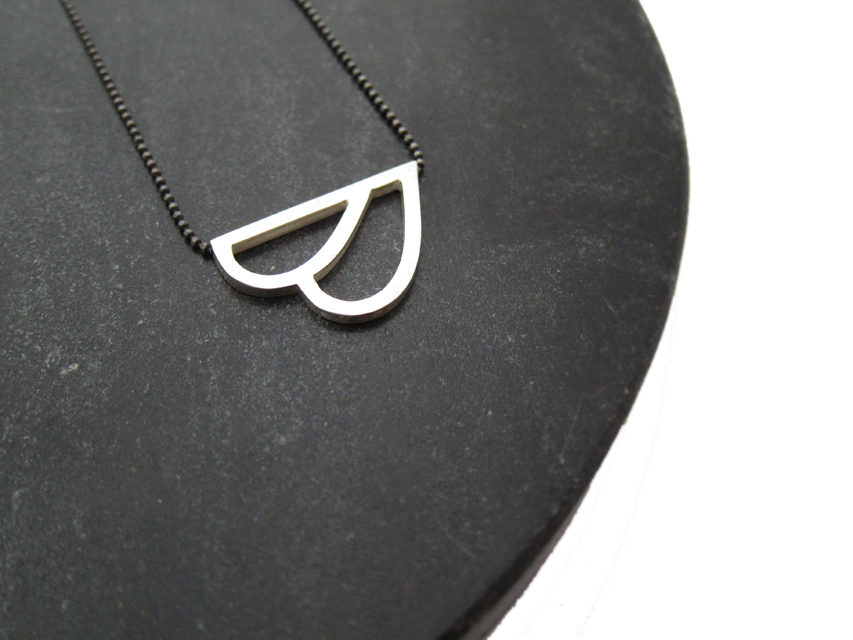 Halsband silver LEAFY  - 4