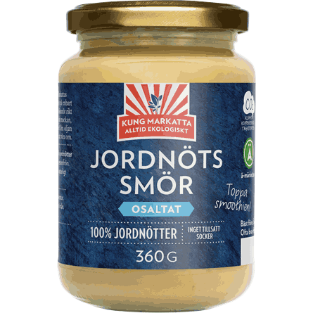 Jordnötssmör utan salt 360g