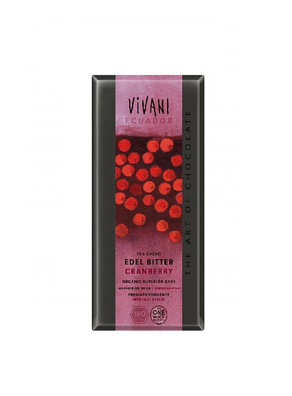 Chokladkaka Mörk Tranbär 70% 100g