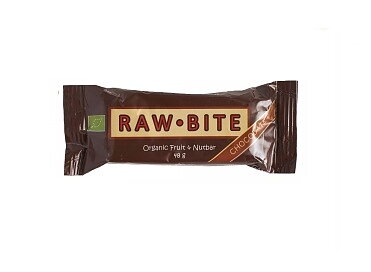 Rawbite frukt & nötbar choklad 48g