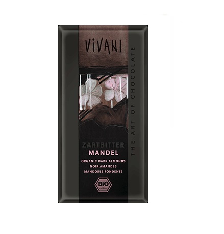 Chokladkaka  Mörk Mandel 100 gr
