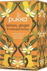 Pukka Lemon, Ginger & Manuka honey te 20 påsar