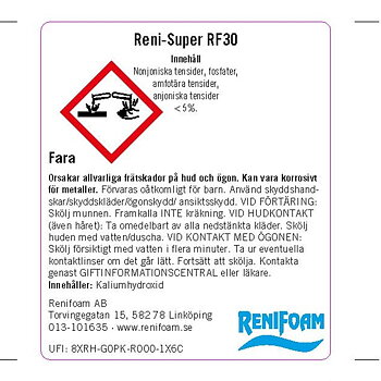 Märkningsetikett Reni- Super RF30