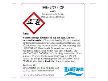 Märkningsetikett Reni- Grov RF20