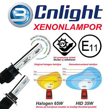 Xenonlampa Cnlight® 2pack 35w samt 55w