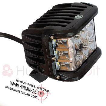 2 pack 60W CREE miniatyr LED extraljus  spot med 120° vidvinkel 9-32V