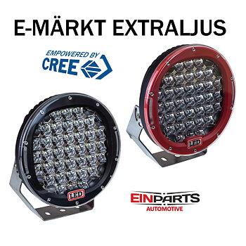 185W eller 225W LED extraljus CREE Extreme Series E-märkt 9-32V
