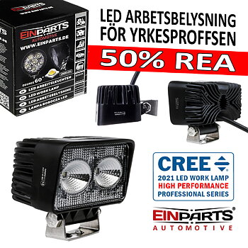 20W LED arbetsbelysning 90° CREE 12-24V E-märkt