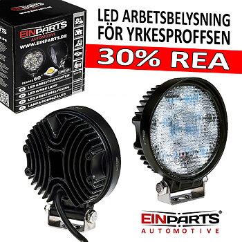 60W LED arbetsbelysning  ljusbild 60° CREE 12-24V