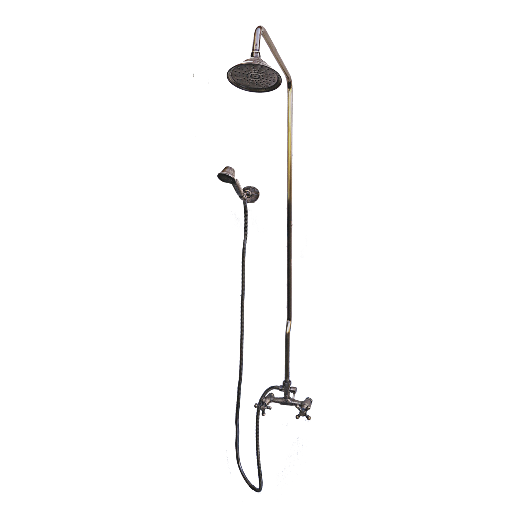 BRASS PATINA RAIN SHOWER-engraved - 3