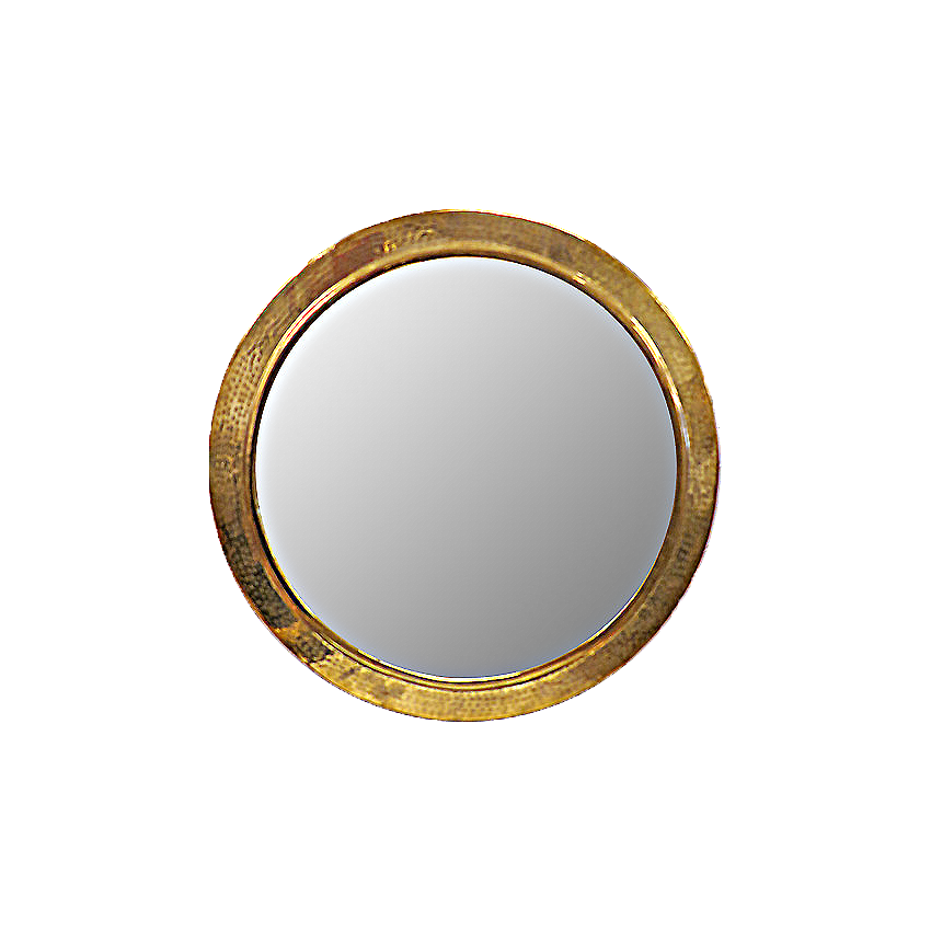 BRASS MIRROR 25CM