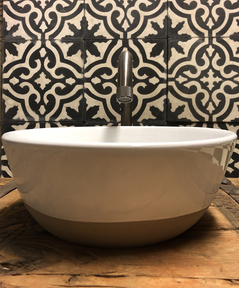 Marockanskt keramikhandfat Clay- white - 2