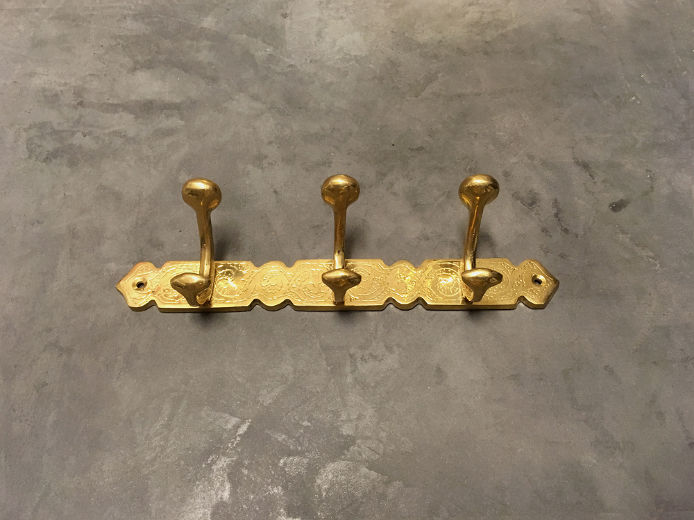 BRASS CLOTHES HOOK