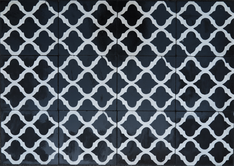 MOROCCAN TILE- RIIDO B/W - 2