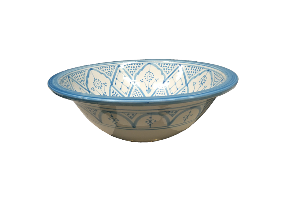 Marockanskt keramikhandfat classic turkos - 2