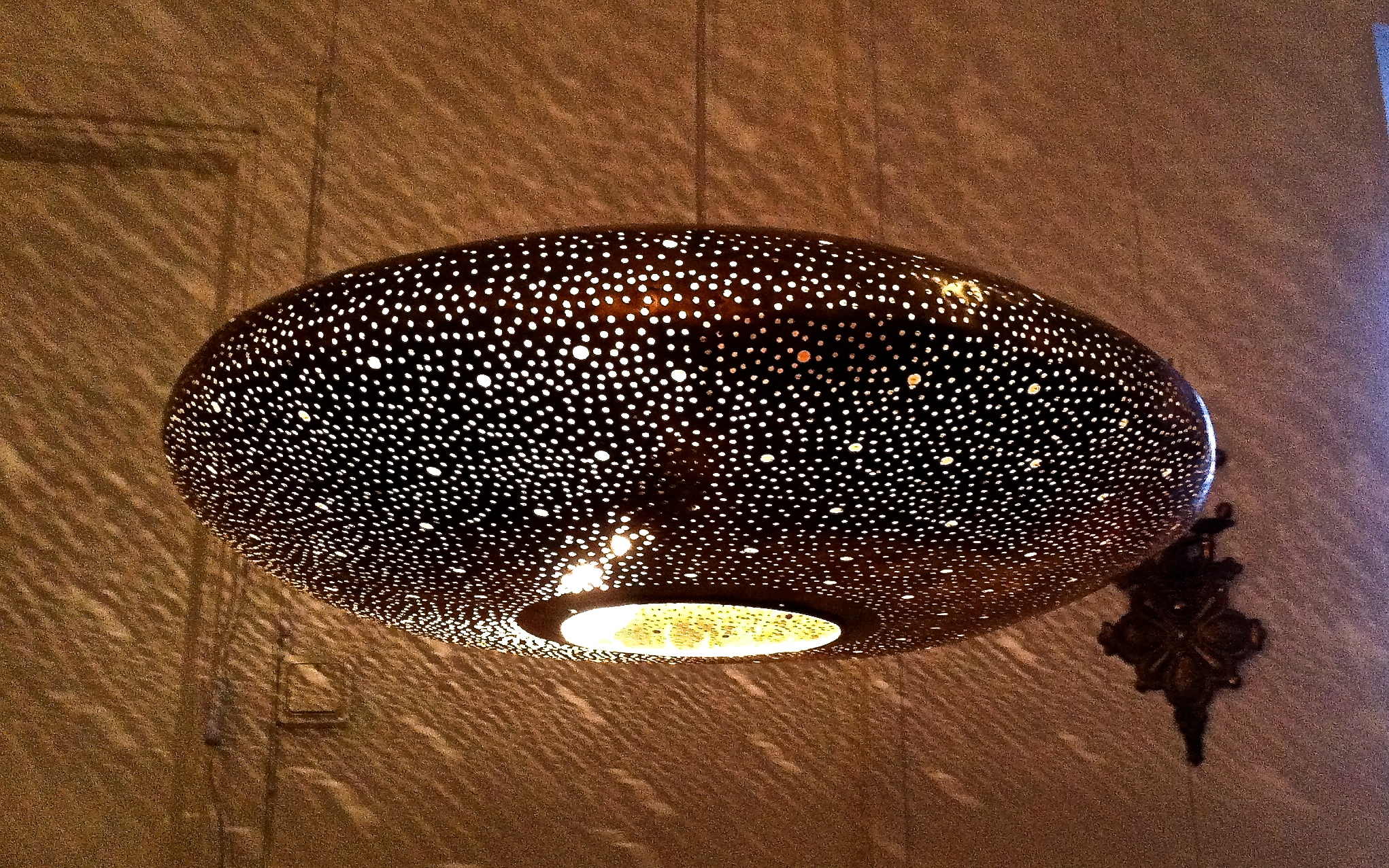 BRASS LAMP DISC- 60CM - 2