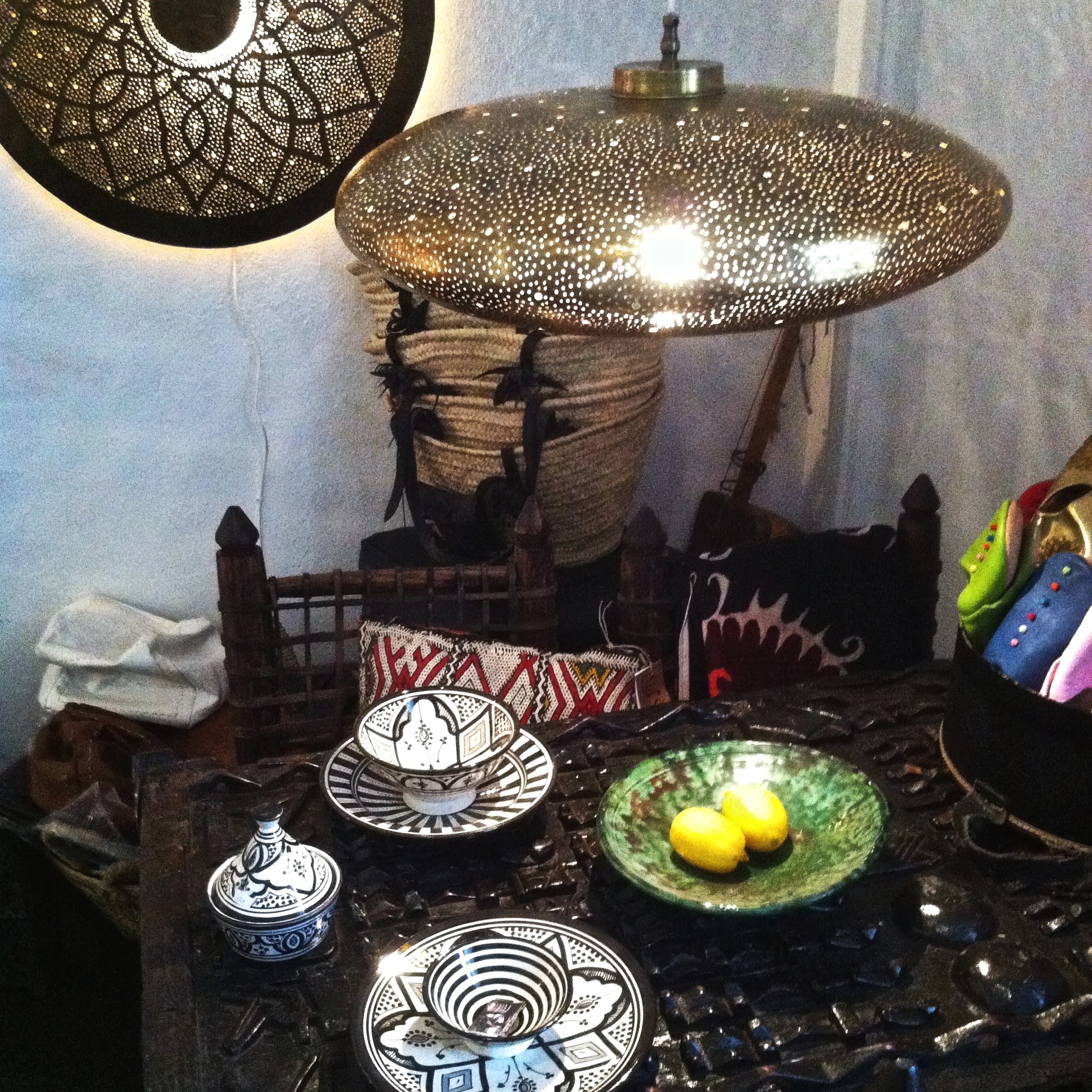 BRASS LAMP DISC- 60CM - 3