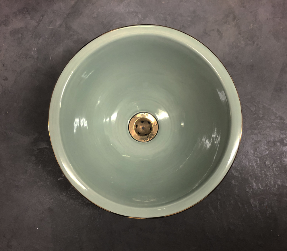 Green Almande gold - enfärgat med guldkant
