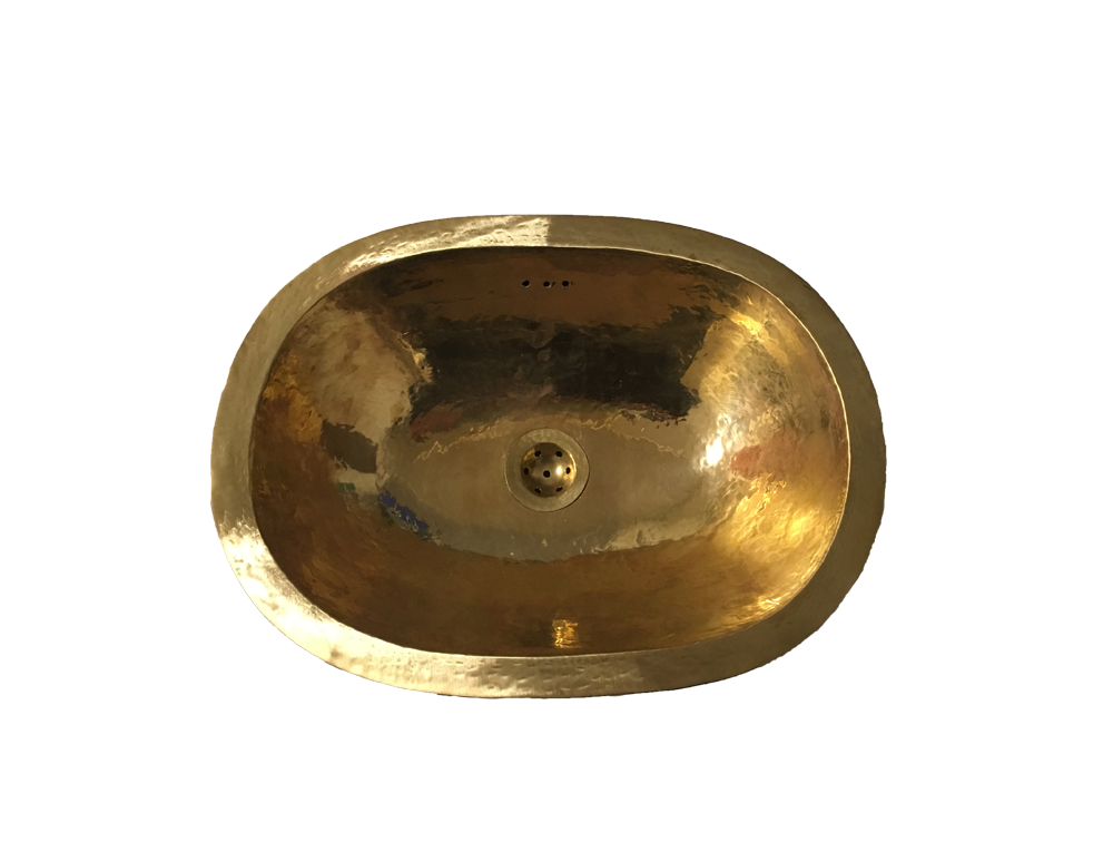 Handfat mässing - Double skin-oval - 2