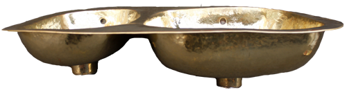 DOUBLE BRASS KITCHEN SINK ONEPIECE - 3