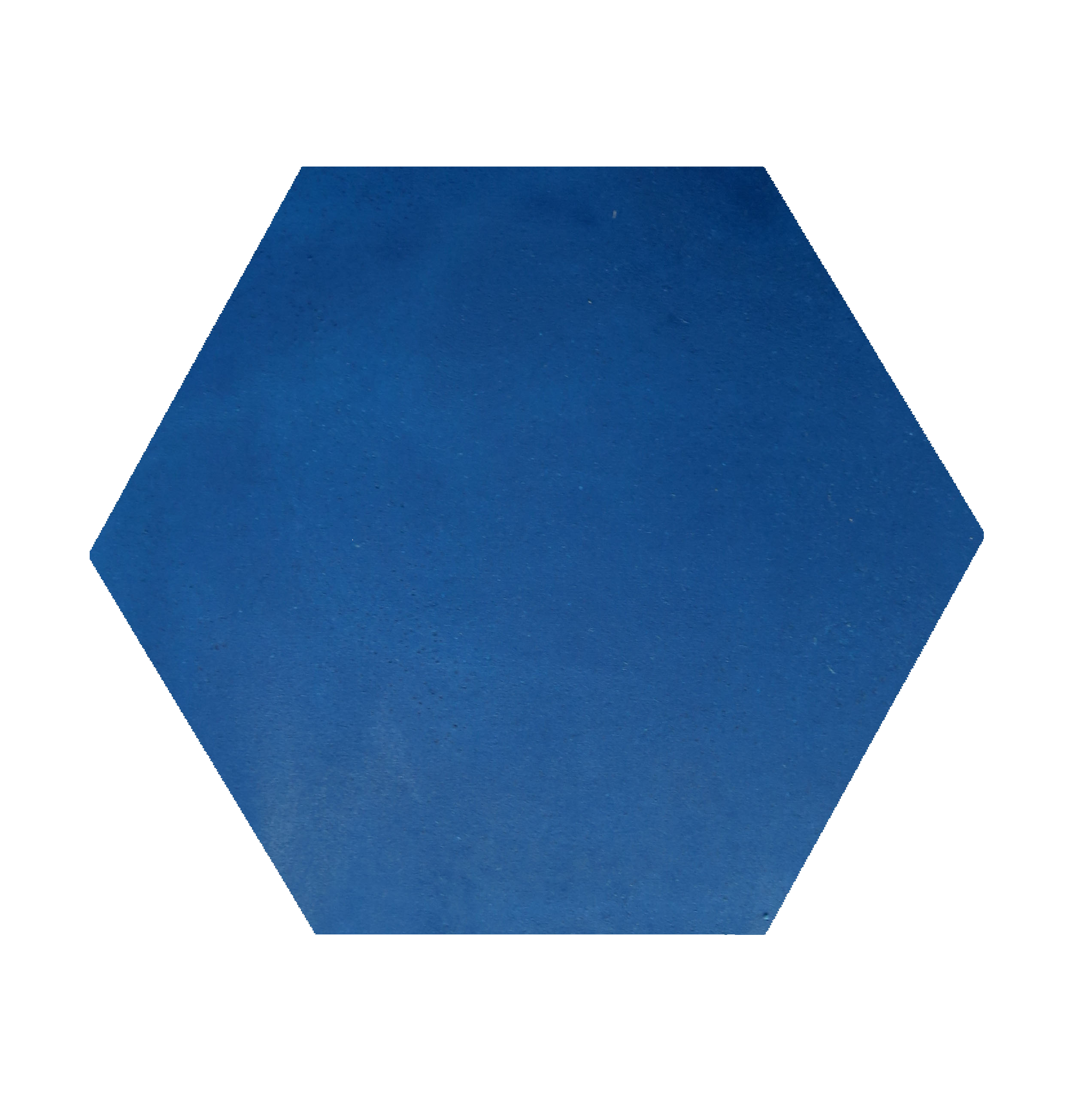 Hexagon blå