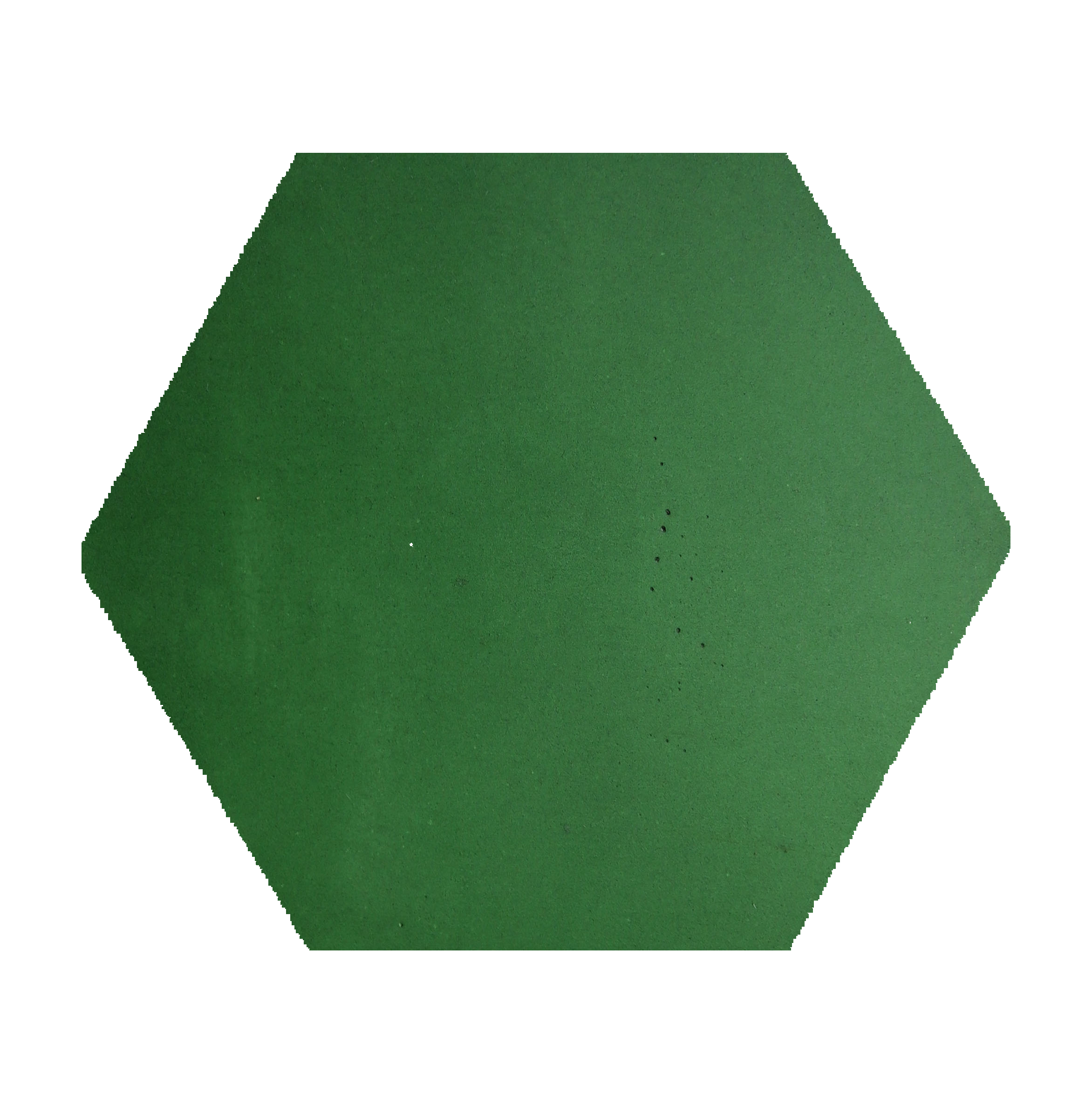 Hexagon grass green