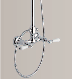BRASS RAIN SHOWER WITH HANDSHOWER- ECO