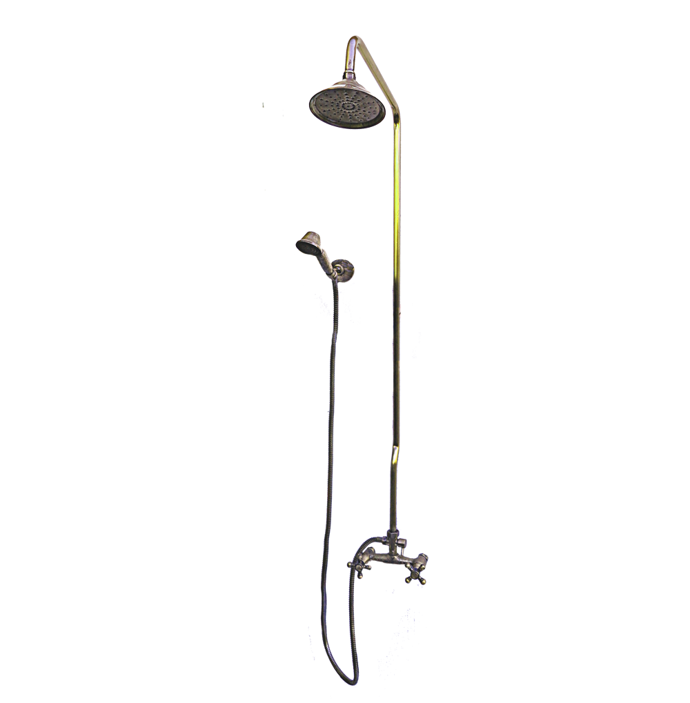BRASS RAIN SHOWER- engraved - 2
