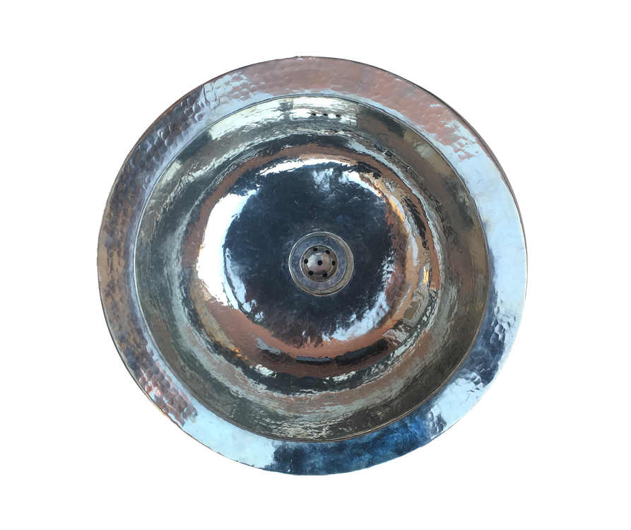 Handfat silver rund